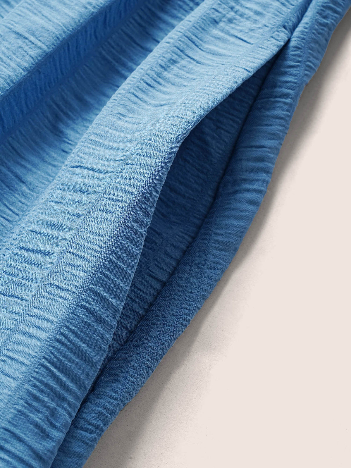 Plain Ruched Drawstring Pocket Ruffle Tiered Dress