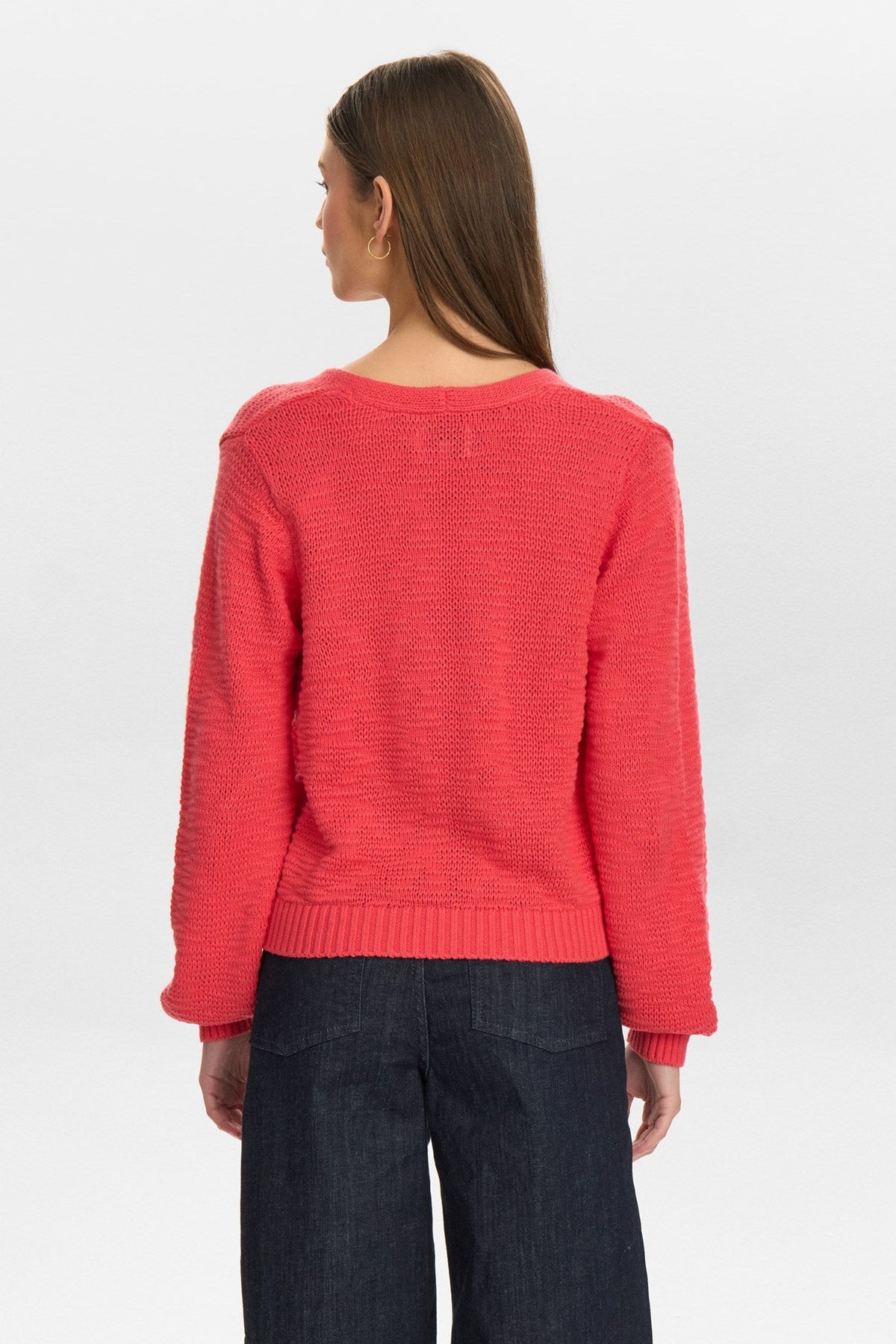 NUMIRNA CROPPED CARDIGAN - Geranium