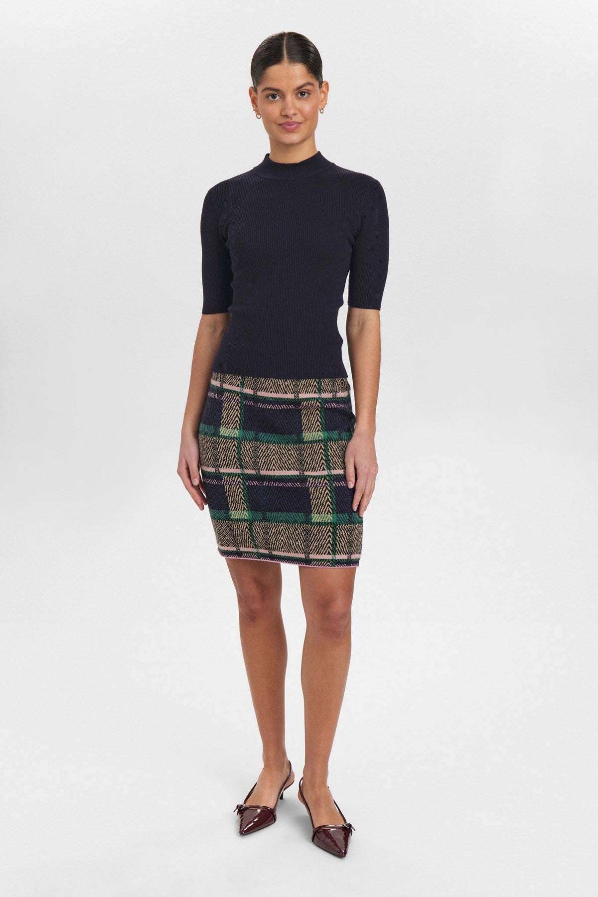 NUBIA SS PULLOVER CROPPED - Dark Sapphire