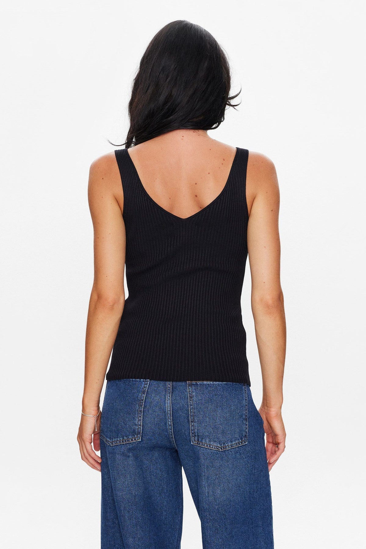 NUCERYS KNIT TOP - Caviar